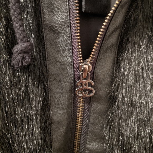 Stussy Black Fur Jacket - Picture 3 of 5